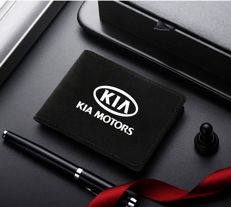 TWBQ7 Чехол для водительских прав из замши с защитой от меха для KIA Rio Ceed Sportage Cerato Soul, кейс для документов на автомобиль, держатель для кредитных карт