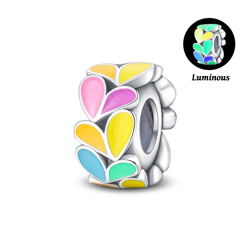 Spring 925 Silver Color Sakura Butterfly Flowers Charms Beads Fit Diy 925 Original Bracelets Fine DIY Jewelry Birthday Gifts