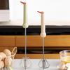 Stainless Steel Egg Whisk Semi-Automatic Hand Push Rotary Blender Manual Mixer Stirrer Kitchen Tool for Blending Whisking Beating Stirring