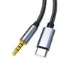 Адаптер-кабель AUX USB Type C на 3,5 мм для автомобильного динамика, наушников, двойной штекер, аудиокабель для Android с портом Type C. Хороший продукт