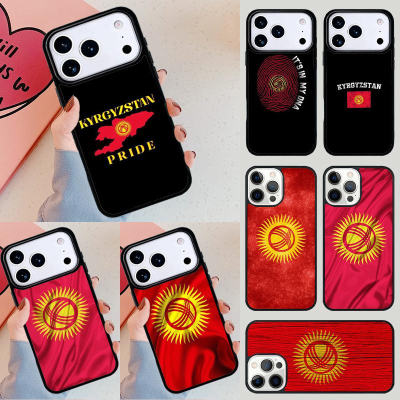 Чехол для телефона с флагом Кыргызстана Для iPhone 17 Air 14 15 13 12 Max Чехол Для Apple 14 15 16 16e 11 Pro Max Plus