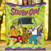 Scoobydoo Theme Printed Blanket Perfect For Couch Bed Travel Outdoor Use Machine Washable Cozy Durable