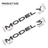 Car Sticker Tesla 3D ABS Chrome Rear Trunk Logo Emblem Badge Sticker Decal Accessory For Tesla Model 3 Y Accessories