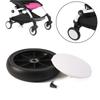 Front Rear Wheels PU Tyre Side Cover Stroller Wheels Screw Clip Type Wheel Axle Accessories