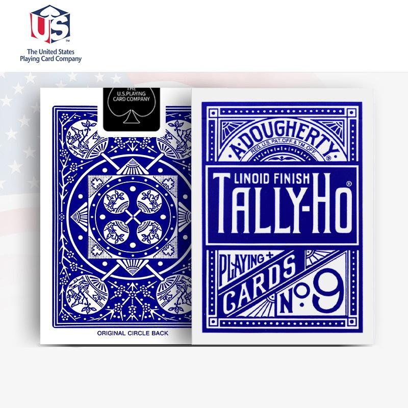 Tally-Ho No.9 Игральные карты Веер/Колода с круглой спинкой Волшебные карты покерного размера Волшебные трюки
