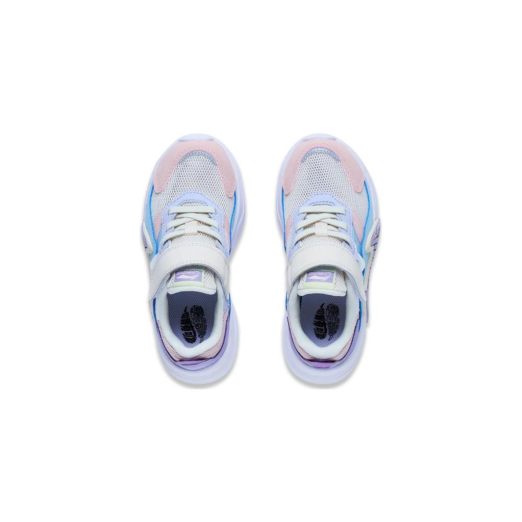 Li Ning Kids Ln 90 летние удобные нескользящие износостойкие повседневные туфли детские туфли серые розовые синие YKNT054-4