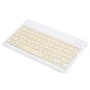 Portable Mini Wireless Bluetooth Keyboard Spanish for IpadSamsungXiaomiHuawei Tablet PCYellow