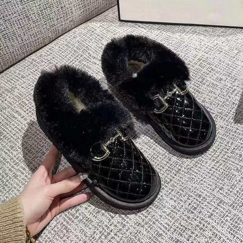 2025 New Women's Snow Boots Winter Popular Short Boots Women's Korean Version Cotton Boots Velvet Warm Low Tube Women's Cotton Shoes