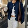 Женские кардиганы Легкие с круглым вырезом и длинным рукавом Одежда Осенняя модная одежда