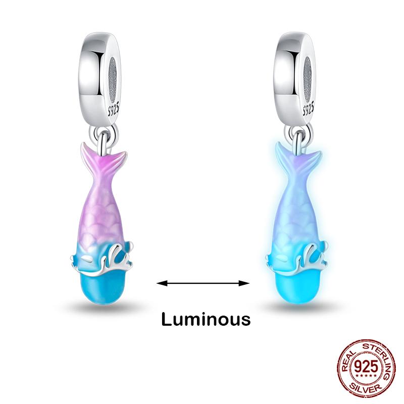 Copper Glow In The Dark Firefly Honeybee Star Charms Beads Fit Qikaola Original Bracelets Fine Diy Jewelry Gift