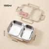 2/3 Grids Portable Divided Bento Box Microwave 304 Stainless Steel Lunch Box For Children Student Leak-proof Lunch Container