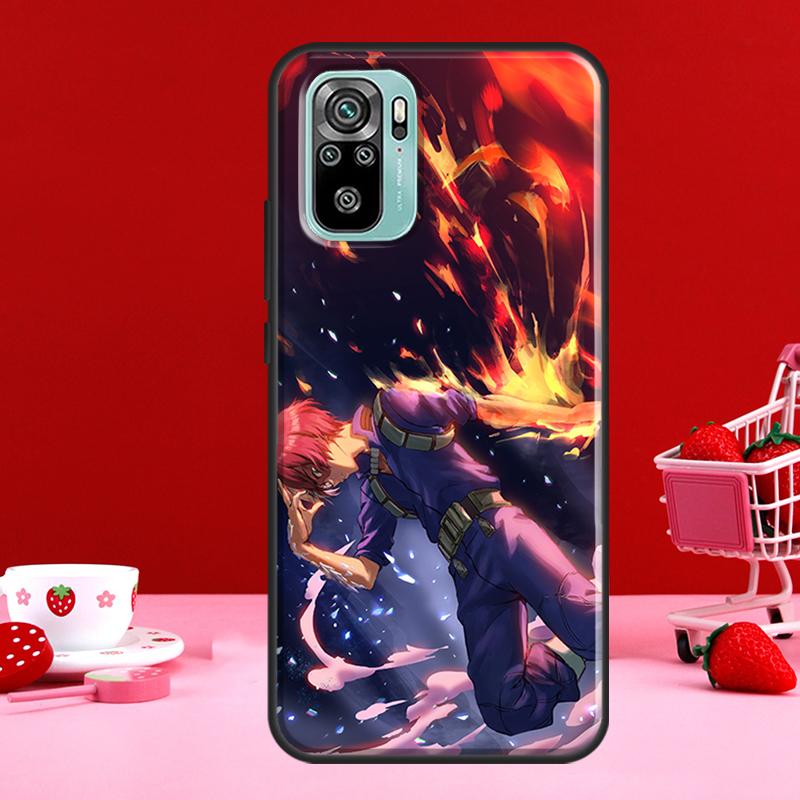 Чехол с аниме Shoto Todoroki для Redmi Note 10 Pro для Redmi Note 11 Pro Note 8 9 Pro 9S 10S 11S 9C 9A 9T