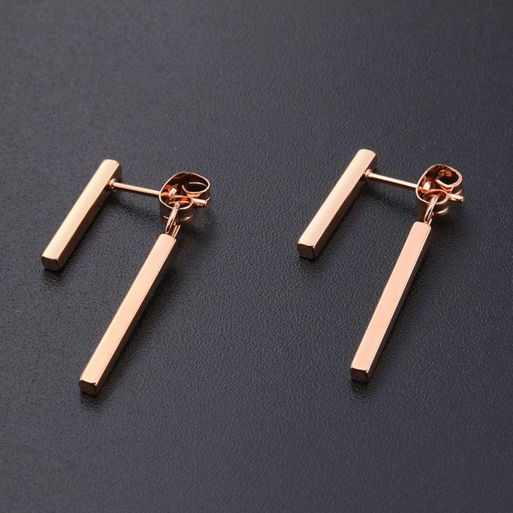 Свадебные подарки Серьги-гвоздики однотонные Корейский стиль Серьги для женщин Аксессуары для украшений Т-образные