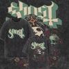Стирка Винтажная Футболка с Логотипом Ghost Мужская Женская Летняя Оверсайз Футболка Мужская 90-х Готическая Уличная Одежда Мужчины Женщины Рок Металл Музыка Футболки