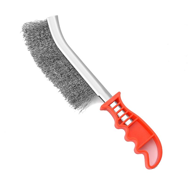 Щетка из стальной проволоки в форме ножа для чистки барбекю Щетка из нержавеющей стали для удаления ржавчины с меди Щетка из стальной проволоки