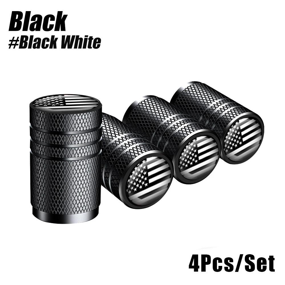 4 шт. Эпоксидная эмблема Американский флаг колпачок на ниппель для воздуха колпачок клапана с тремя прорезями из алюминиевого сплава для автомобильной шины