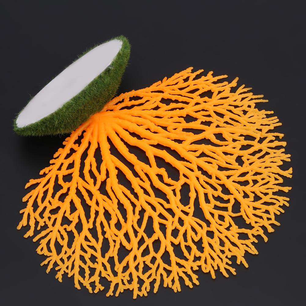 Пластиковые искусственные коралловые растения, украшение для подводного аквариума, украшение для аквариума, оранжевый