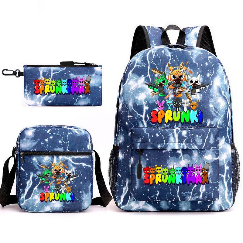 Игровые товары Rhythm Box Школьная сумка Sprunki Мультяшный Рюкзак Созвездие Сумка-портфель Набор из трех предметов