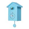 Accurate Bird House Clock House Shape Wall Art Modern Design Cuckoo Chime  Garden
