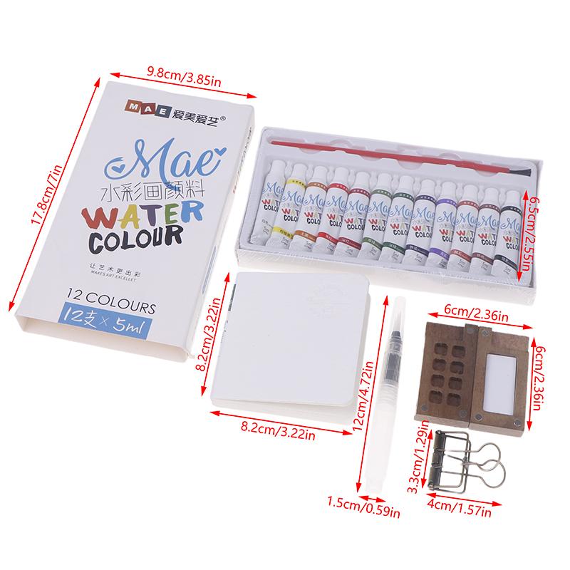 Карманный набор акварельных красок для путешествий, Крошечный набор акварельных красок, Мини-набор акварельных красок, Мини-портативный набор акварельных красок для путешествий