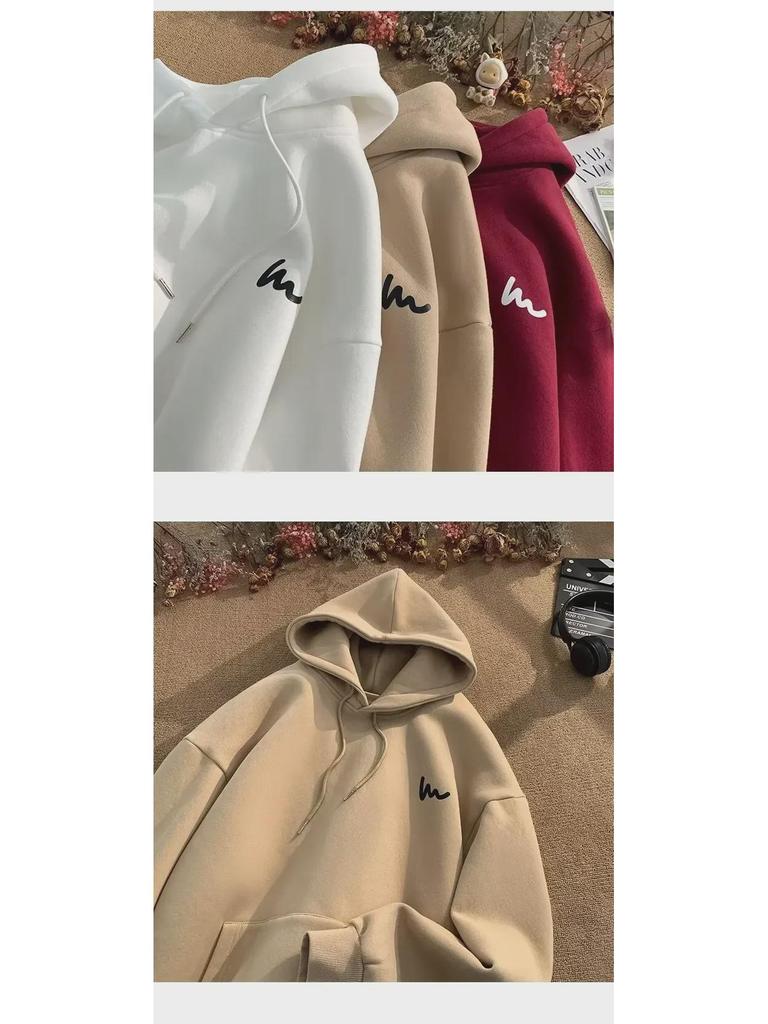 2024 Мужская свободная большая толстовка с капюшоном – весна/осень Американская уличная куртка в гонконгском стиле