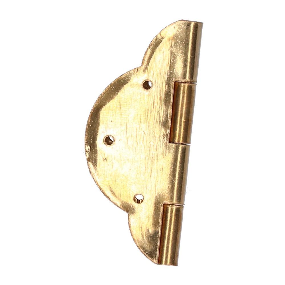 2pcs Brass Small Brass Hinge Copper Embossing Folding Hinge Vintage Antique Hinge Drawer