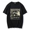 Radiohead TShirt Men Vintage Classic Tees North America Tour Rock Boy Camisetas Hombre Hip Hop High Quality Short Sleeves Casual