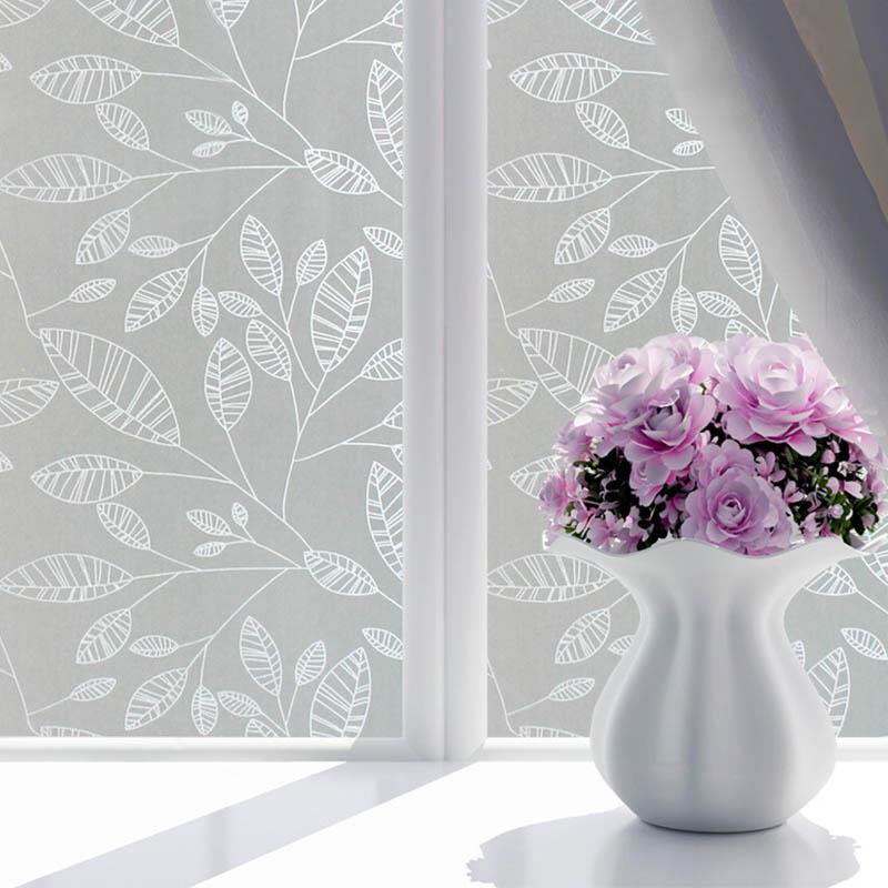 Household Privacy Window Film Frosted Glass Door Film Adhesive Window Cling Stickers Decoration