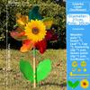 21/29/37cm Sunflower Windmill Multistyles Colorful Windmill  Outdoor Party Picnic Decor