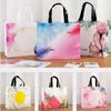 10pcs Non-woven Fabric Portable Bags Clothing Store Shop Color High Grade Packing Bag Women's Wear Gift Fashion Handle Storage