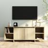 VidaXL TV Cabinet Sonoma Oak 130x35x50 Cm Engineered Wood 809587