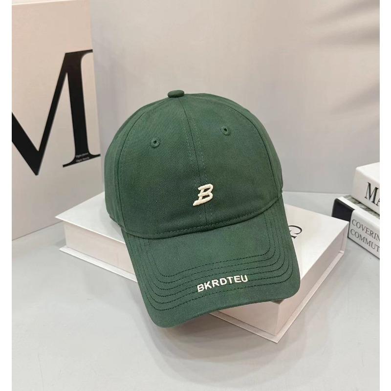 Department Letter B Embroidered Brim Casual Fashion Versatile Street Soft Top Cap Baseball Cap Couple Hat New