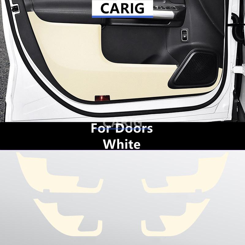 For MERCEDES BENZ GLA 20-26 Leather Door Anti-kick Sticker Modified Car Interior Protection Film Modification Accessories Refit