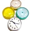 Living Room Mini Sucker 3D Clock Art Minimalist Home Decor Wall Clock Wall Watch Shower Clocks