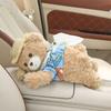 Cartoon Plush Bear Vehicle Tissue Bag Soft Plush Tissue Box Dispenser Towel Paper Holder  Kitchen