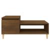  Coffee Table, Brown Oak100x50x45 Cm, Wood-based Material