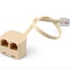 RJ11 Telephone Adapter: 1 Male To 2 Female Splitter for Branch Line Accessories