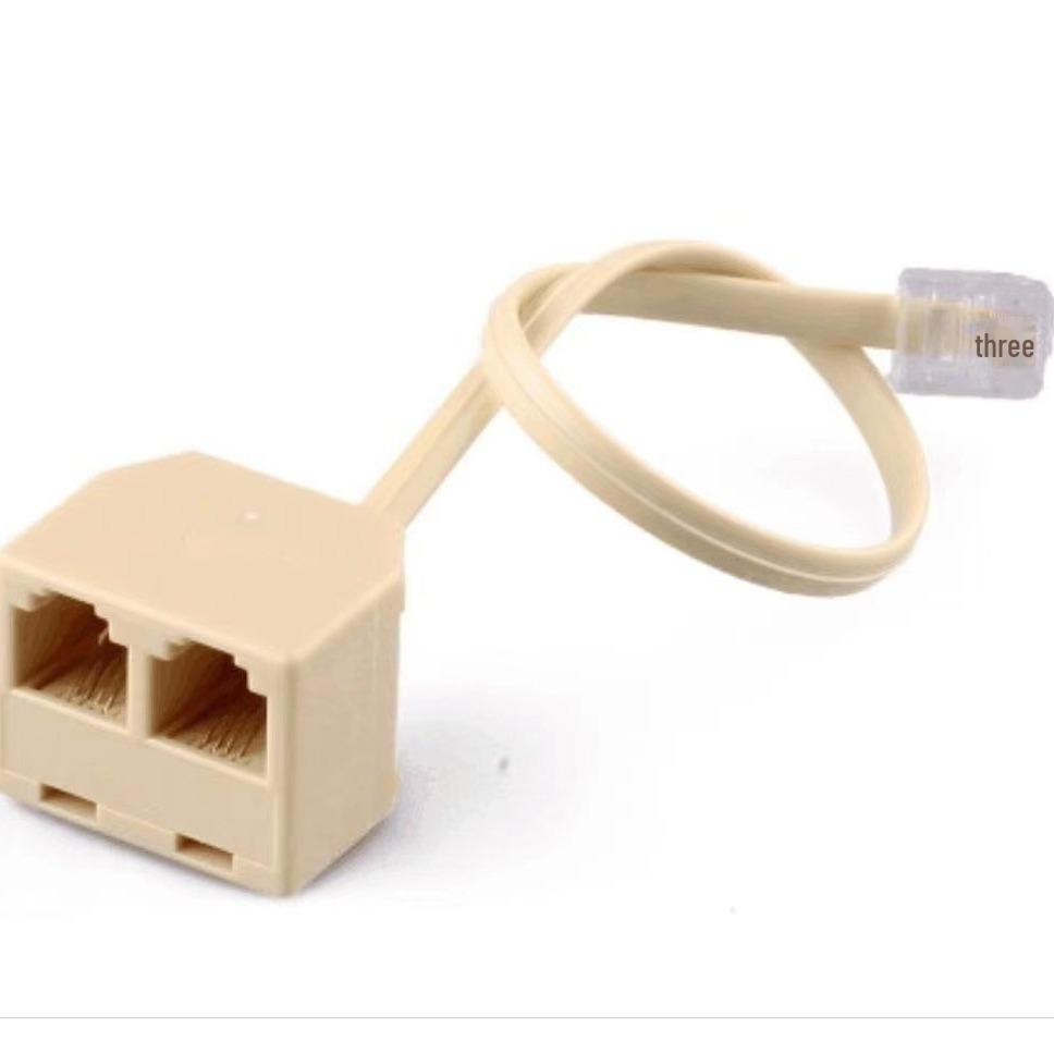 RJ11 Telephone Adapter: 1 Male To 2 Female Splitter for Branch Line Accessories