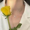 Элегантное колье с одним бриллиантом для женщин - Простое, модное, универсальное ключичное колье с модным дизайном в стиле Ins.