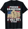 Proud Grandson Of World War 2 Vet Proud WWII Veteran Gift Unisex T-Shirt