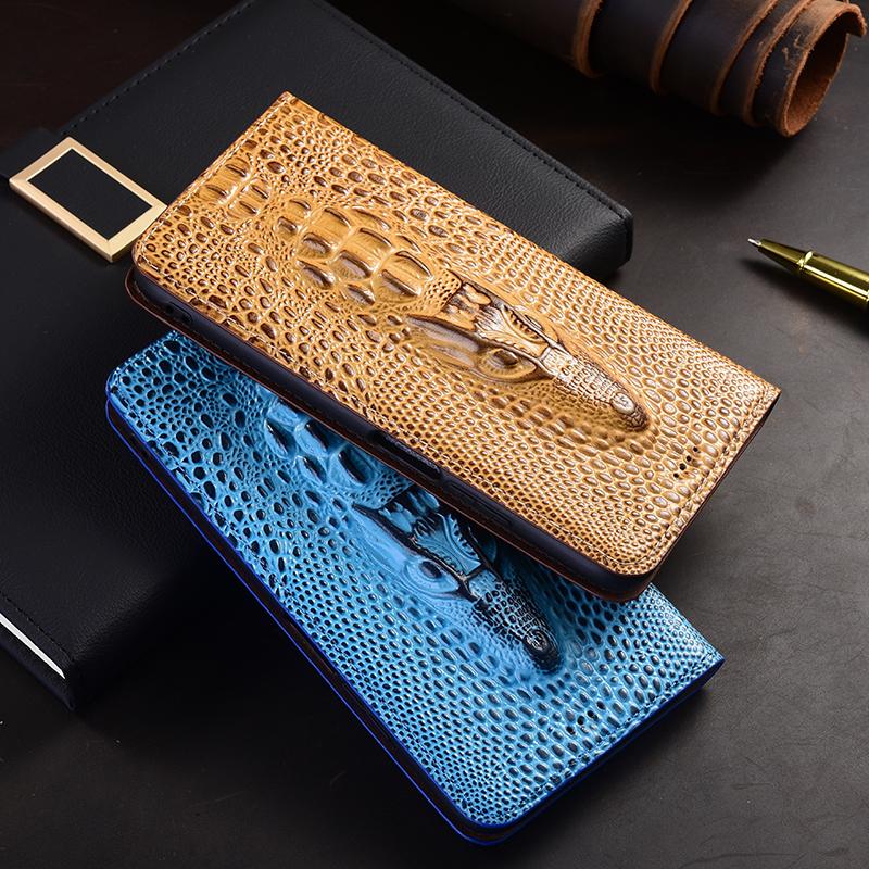 Luxury Retro Flip Holder Covers for Honor Magic 4 5 6 7 8 Pro Plus Lite Ultimate RSR Crocodile Patterned Leather Phone Cases