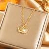 Titanium Steel Necklace For Women Elegant Simple Fashion Zircon Collarbone Chain Light Luxury Niche Jewelry