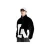 Li-Ning FW22 Теплая куртка из шерпы с вышитым логотипом и воротником-стойкой, куртки унисекс, черные AFDSD61-1