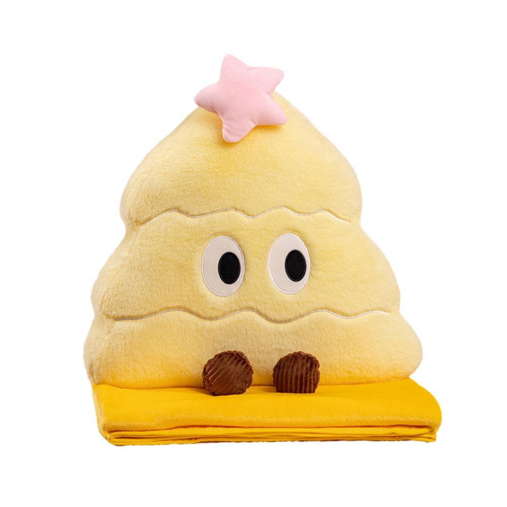 Christmas Tree Plush Pillow Blanket Cartoon Tree Shape Throw Pillow Stuffed Plushie Hugging Cushion Living Room Decoration