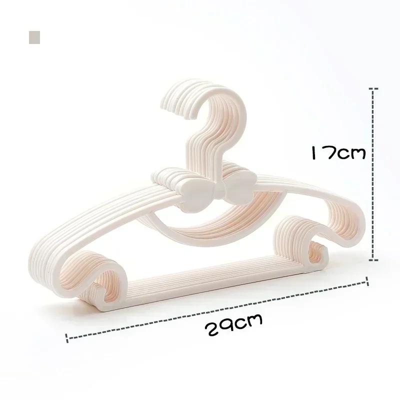 5PC/Set Clothes Hanger Kids Toddler Baby Coat Storage Plastic Hangers Hook Household Clothing Organizer Home Supplies