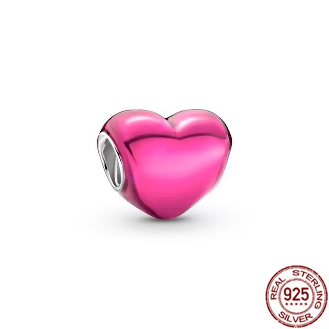 Подвеска-клипса, подвеска из стерлингового серебра 925 пробы, подходит для браслета, женский ювелирный подарок, красочный единорог, радуга