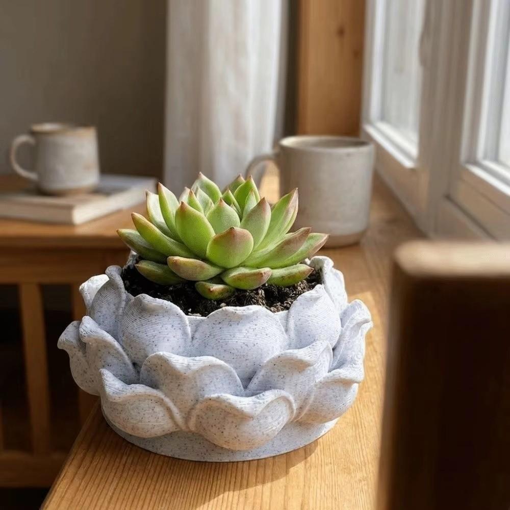 with Drainage Hole Plastic Nursery Pots 3D Printed Jewelry Storage Box Succulent Plant Pot Yard