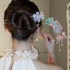 Exquisite Ancient Style Hair Stick Sweet Flower Headdress Flowers Pearl Tassel Hairpin  Hanfu