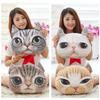 35cm*36cm 3D Cute Cartoon Animal Dog Cat Printed Car Creative Pillow Interior Home Decor Car-styling Seat Back