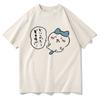 Cute Chiikawa T Shirt Unisex /Women Harajuku Aesthetic Graphic Kawaii Tshirt Unisex Anime Cartoon Oversize Cotton Tees Shirts Korea